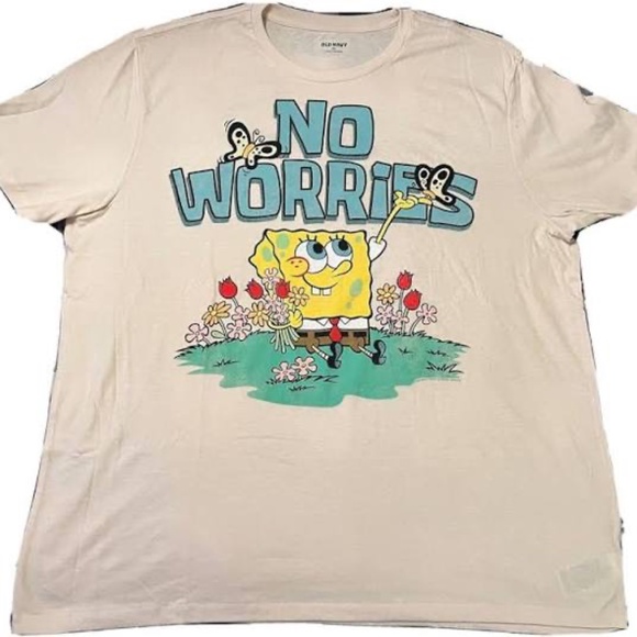 Old Navy Cream SpongeBob Tee - Picture 1 of 3